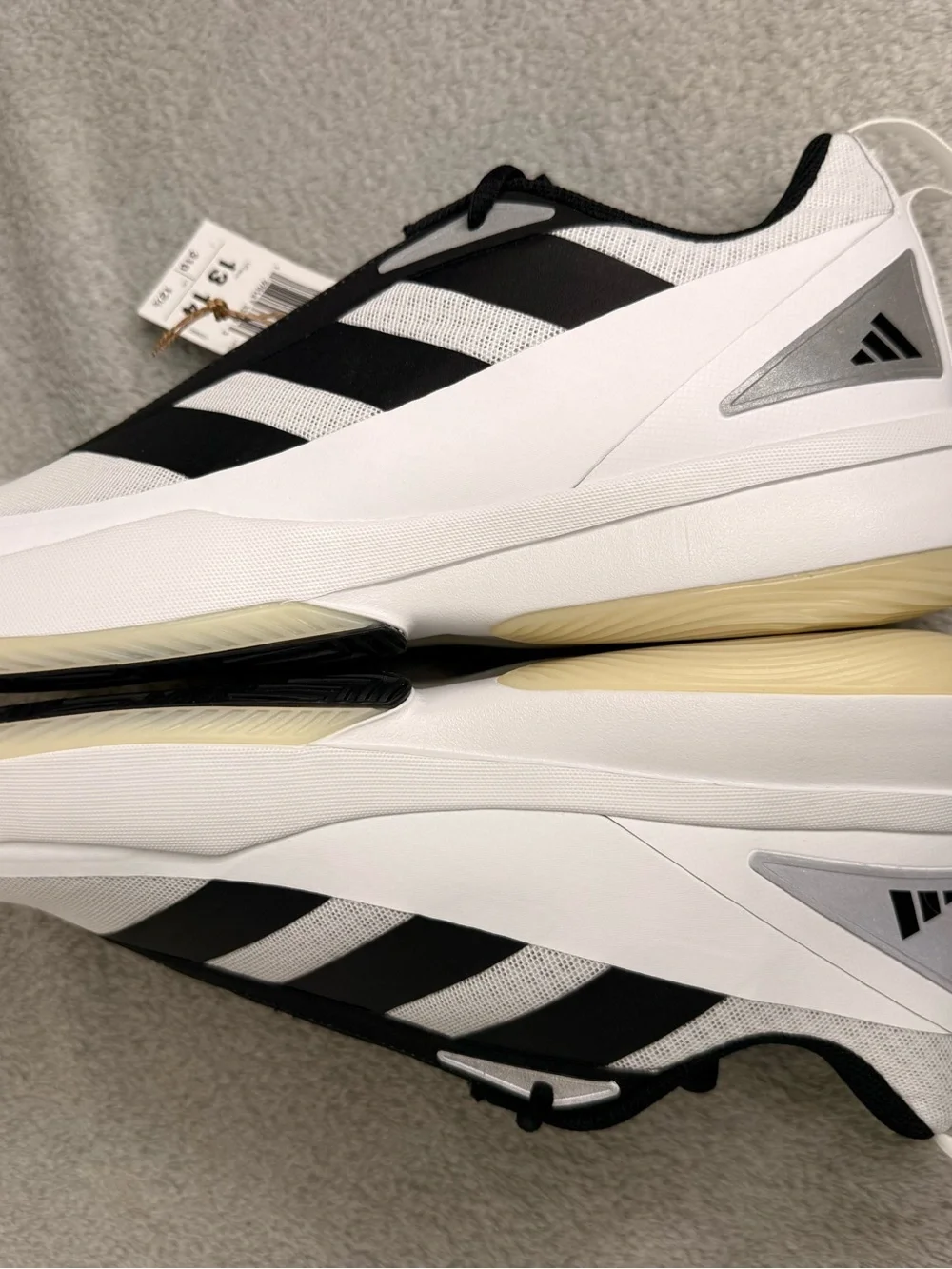 Adidas Subzone Basketball Shoes Men’s Size 13 White Black Gum Sole Sneakers NWT